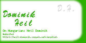 dominik heil business card